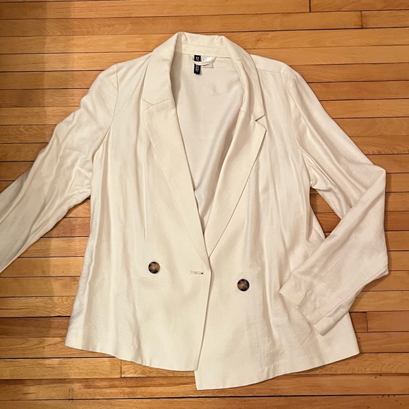 H&M Jackets & Coats Hm Divided Blazer Cream Poshmark